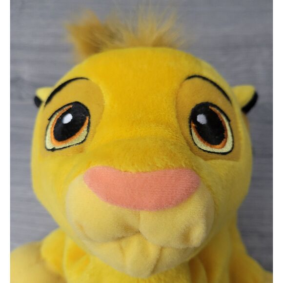 VTG 2002 Hasbro Disney Soft Purring Simba Yellow Plush Stuffed Animal Rare - Picture 7 of 13